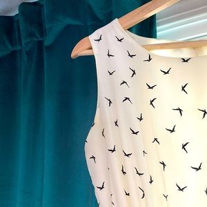A-line bird dress
